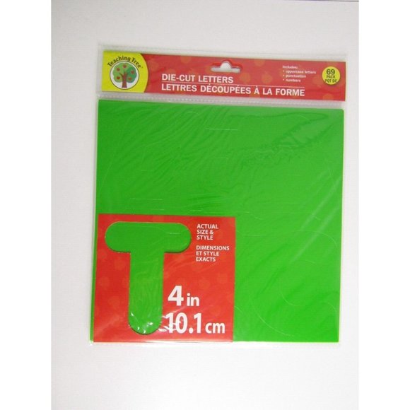 Teaching Tree Other New Lot 3 Teaching 4 Diecut Letters And Numbers